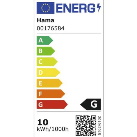 HAMA Bec Smart LED 9W pentru Dulie E27 Alb reglabil Reglabil în intensitate