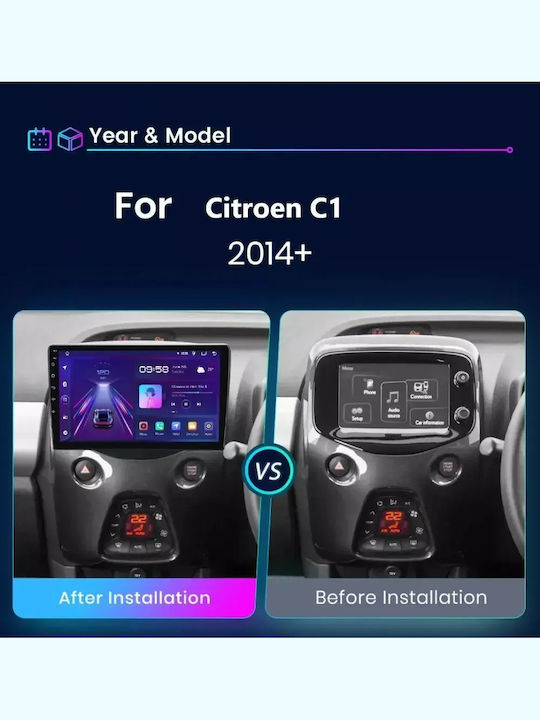 Citroen C1 2014+ Android Multimedia 4-64gb Octacore-CarPlay-AndroidAuto GPS Wi-Fi Bluetooth SG-279