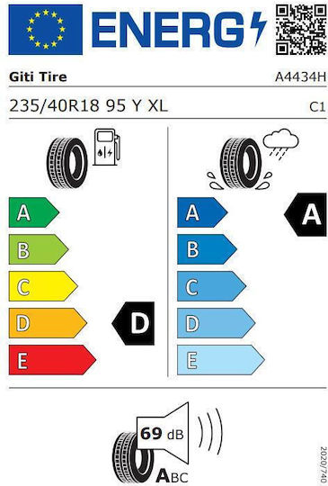 Giti 235/40R18 95Y S2 XL Θερινό Λάστιχο για Επιβατικό Αυτοκίνητο