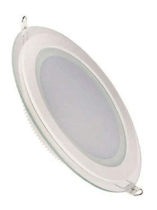 Metanor Στρογγυλό LED Panel 6W με Φυσικό Λευκό Φως 4000K