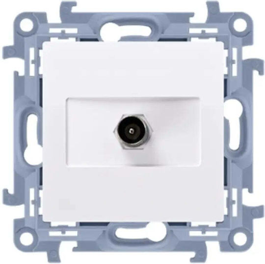 Kontakt-Simon TV Antenna Socket Terminal in White color CAK1.01/11