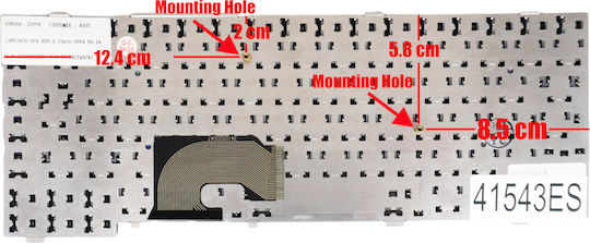 Spanish Laptop Keyboard Asus L4000r L4400r L3400 Z9000 Z90r 3000190113 04-n8g1kspa1 Es Black Code 41543es
