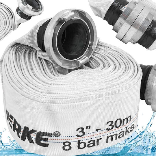 Discharge Hose Motor Pump 3" Couplings 30m V60142 Verke