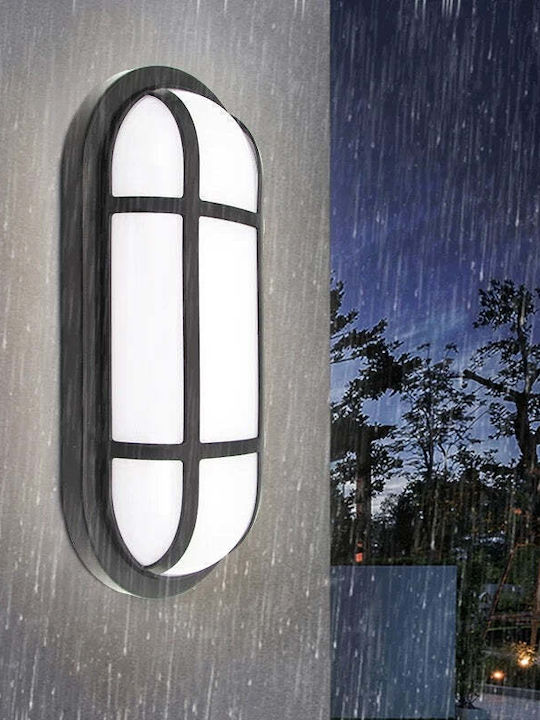 Ax321/218bk Außenwandleuchte Mit Integrierter LED Ip65 Weiß Schwarz
