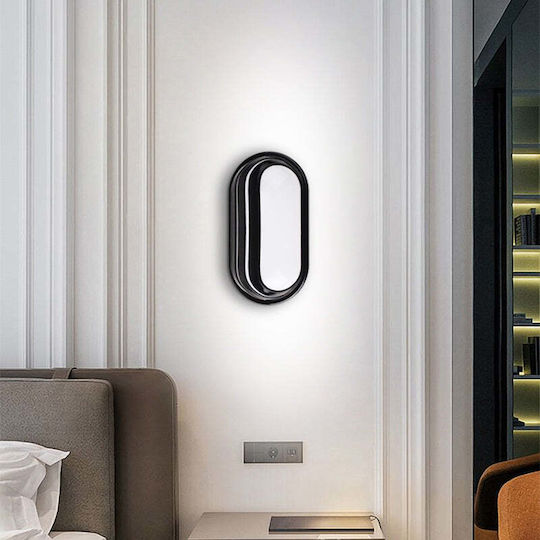 Ax322/214bk Outdoor Led Wall Light Warm Light 3000k Ip65 Black