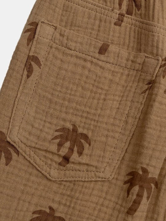 Kids Shorts Bermudas Fabric Brown