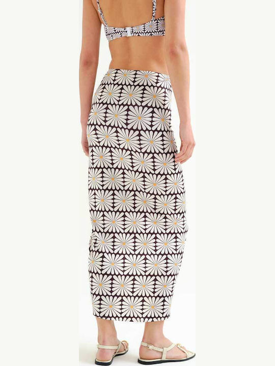 Φούστα Παρεό Γεωμετρικό Floral Print Compania Fantastica Μαύρο Φούστα Παρεό Γεωμετρικό Floral Print Compania Fantastica Μαύρο