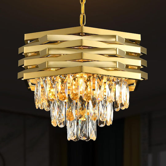 Alista Home Lumină Suspendată Auriu 30x30cm Alista Home Lumină Suspendată Auriu 30x30cm