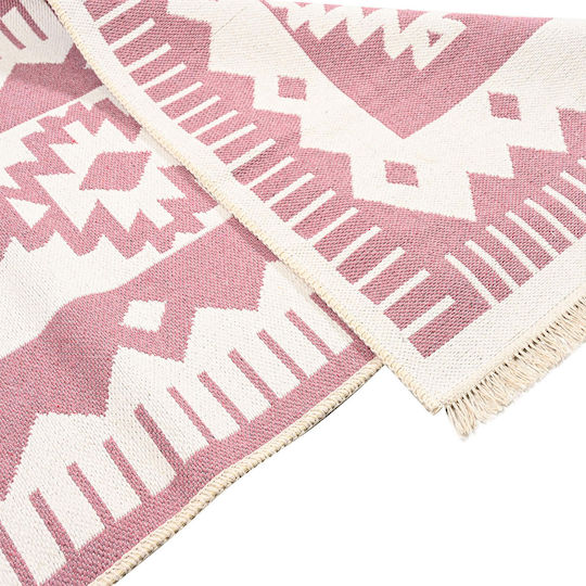 Polcarpet Aria Artkilim 101 Summer Cotton Runner Rug with Fringes Green 80x150cm