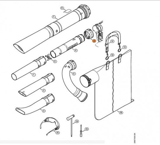 Ελεύθερο Παξιμάδι Stihl 4241-708-3100