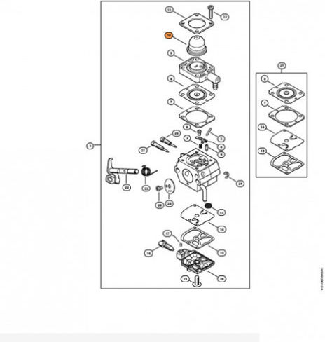 Φούσκα Καρπυρατέρ Stihl 4226-121-2700