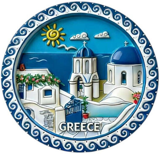 Tourist Magnet Souvenir Set 12 Pieces Greece 678541 Tourist Magnet Souvenir Set 12 Pieces Greece 678541