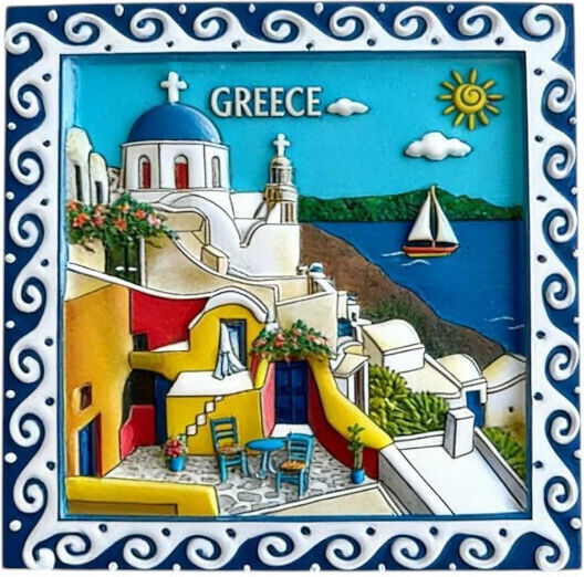 Tουριστικό Μαγνητάκι Souvenir Σετ 12pcs Greece 678505