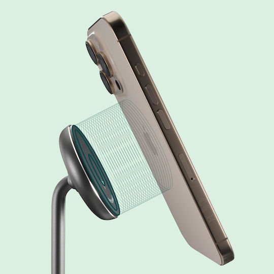 HAMA Аσύρματο Зарядно Устройство Qi2 с USB-C Изходен Порт 15W Черно (00201737)