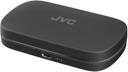JVC HA-NP40T In-ear Bluetooth Handsfree Ακουστικά με Αντοχή στον Ιδρώτα και Θήκη Φόρτισης Μαύρα