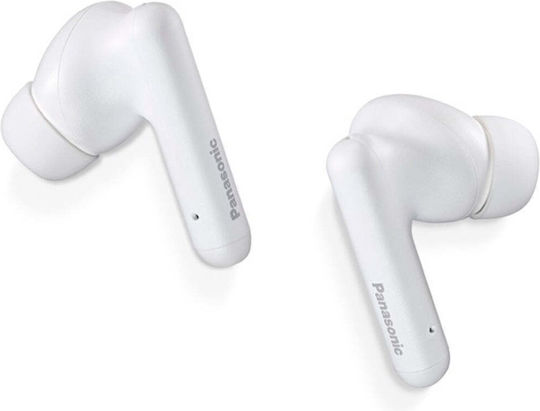 Panasonic B110W In-ear Bluetooth Handsfree Ακουστικά με Αντοχή στον Ιδρώτα και Θήκη Φόρτισης Λευκά
