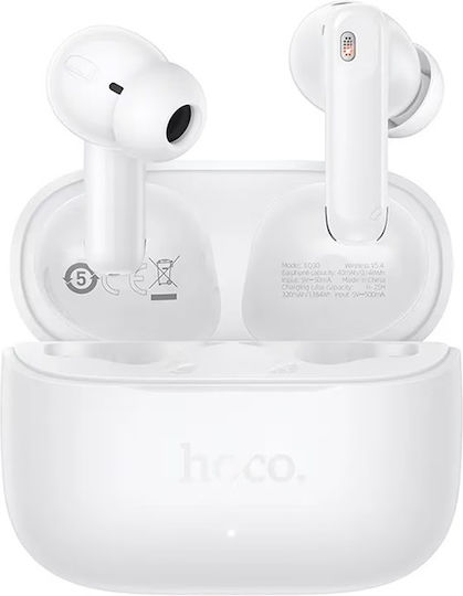 Hoco EQ30 In-ear Bluetooth Handsfree Ακουστικά με Θήκη Φόρτισης Μαύρα