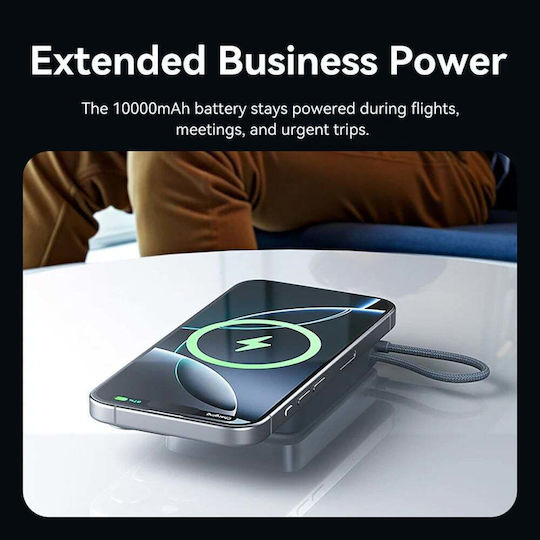 Vention FKH MagSafe Qi2 Power Bank 10000mAh 35W mit USB-C Ausgangsanschlüsse Power Delivery / Schnellladung Grau