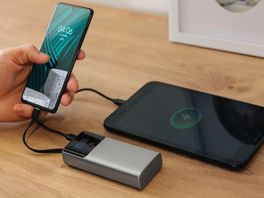 Tracer Comet Power Bank 10000mAh 22.5W με Θύρα USB-A και Θύρα USB-C Μαύρο