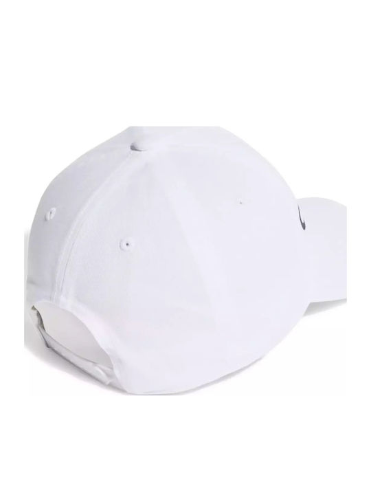 adidas Kids' Jockey Fabric Sunscreen Daily White Hat