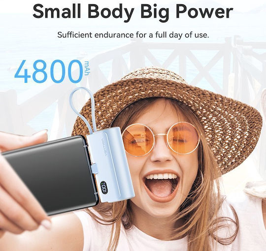 Vention FHQP0 Power Bank 4800mAh 20W Mit USB-C Ausgangsanschlüsse Power Delivery / Schnellladung Rosa