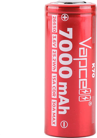 Battery Vapcell 26650 K70 7000mah 30a
