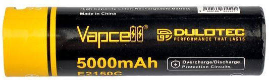 Baterie Vapcell Dulotec 21700 5000mAh 10A E2150c Protecție Încărcare Usb-c
