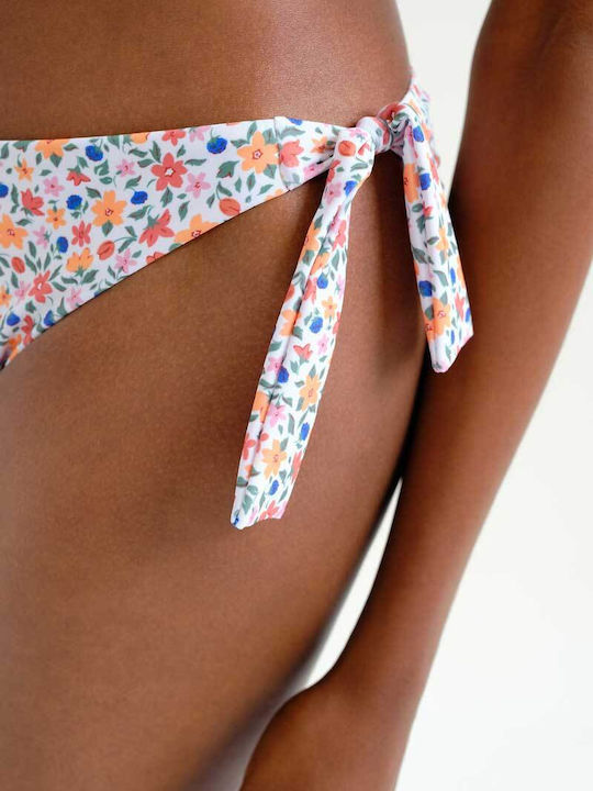Set Bikini Floral Ecru 62C-13906