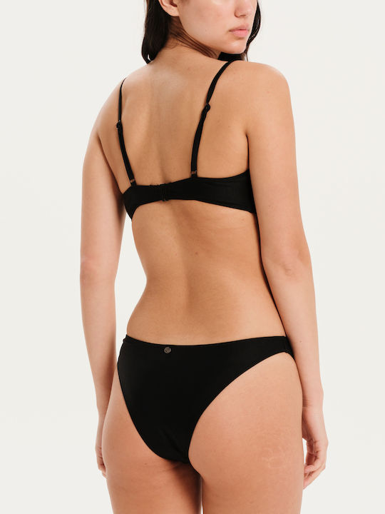 Set Bikini με Αφαιρούμενη Ενίσχυση Μαύρο