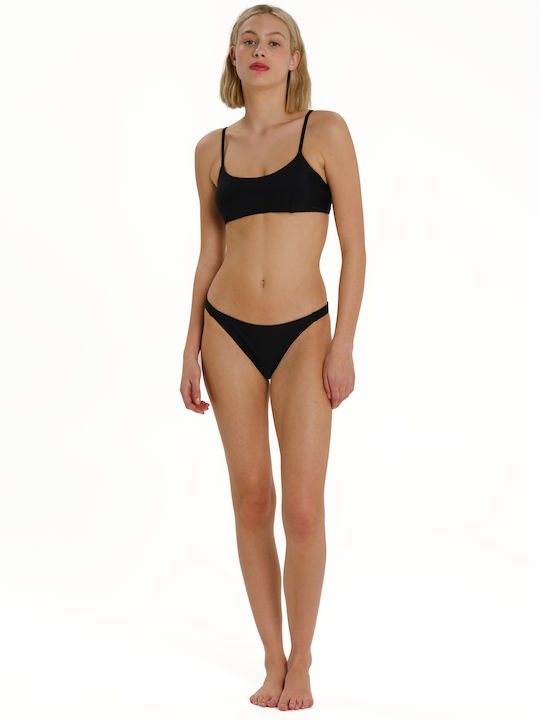 Set Bikini Cu Burete Detașabil Negru