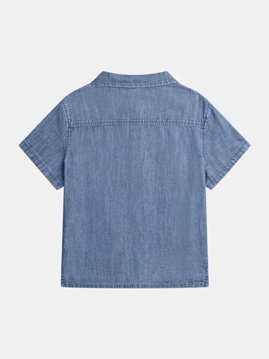 Kids Short-Sleeved Blue Shirt