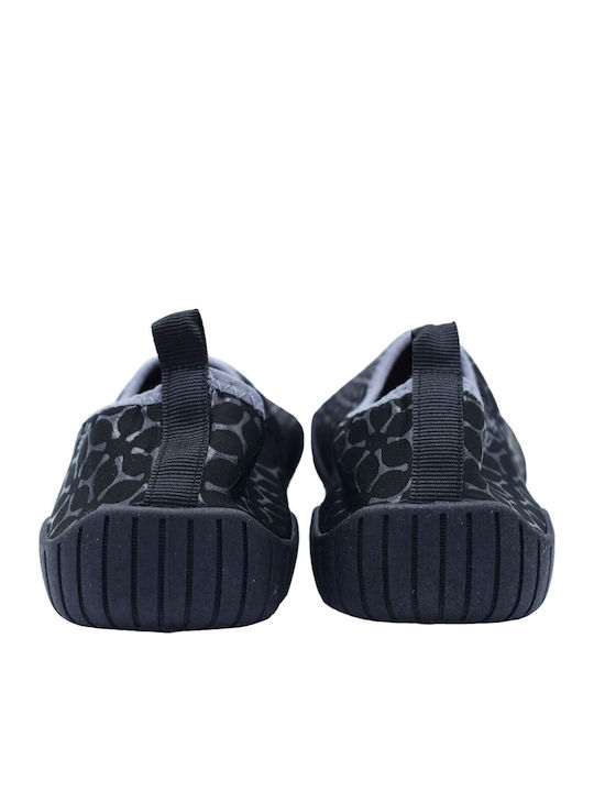 Unisex Beach Shoes Runners Elastic Fabric Gel Black