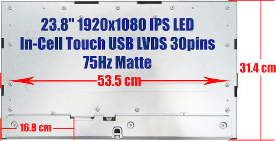 Екран IPS / LED / Touch 1920x1080 Матов за Лаптоп Dell Inspiron 24 5410 5415 1-SCR0712