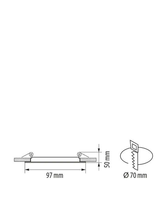 Ultralux LED Панел 6W с Неутрално Бяло Светлина 4200K