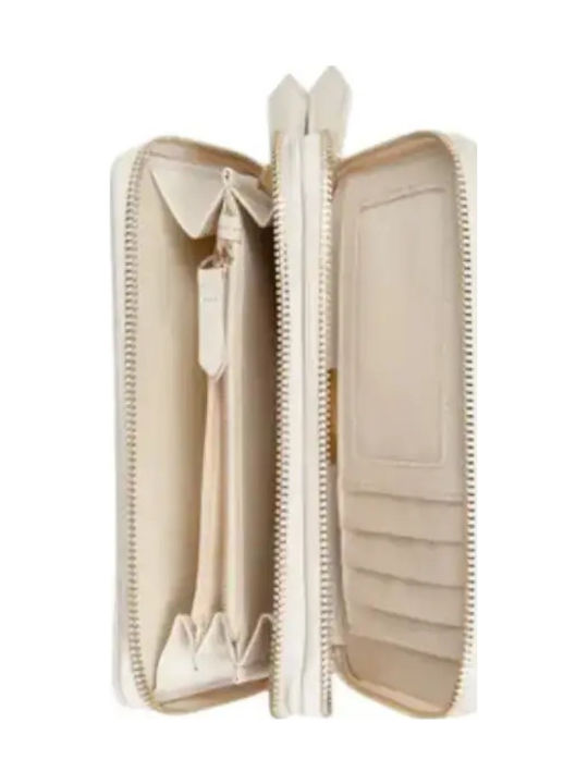 Divina Large Fabric Women's Wallet Beige