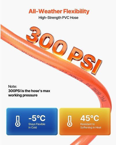 Vevor Retractable Air Hose Reel 20m X 9.5mm Pvc Air Hose Max 300psi Enclosed Air-compressor Hoses Reel Auto Rewind 2m Lead In 180° Swivel Ceiling Wall Mount Garages Workshops