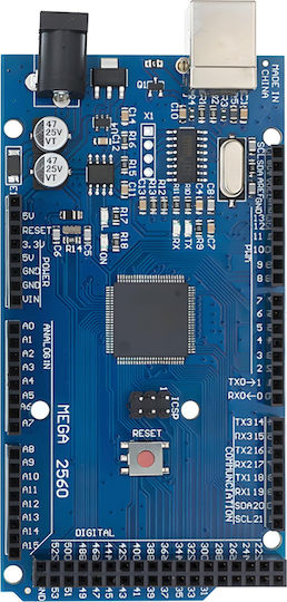 Mega2560 R3 Development Board Compatible Arduino Zola Atmega2560 16 Analog Inputs 256kb Flash Memory 8kb Sram Usb Cable