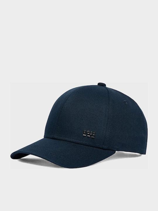 Boss Cotton-twill Cap Metal Logo Rivet Zed-boss-me Dark Blue Jockey Men's Dark Blue 50555479-404
