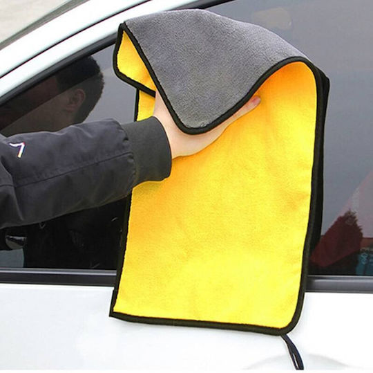 Lavetă Din Microfibră De Curățenie Pentru Mașină Galbenă 60x30cm