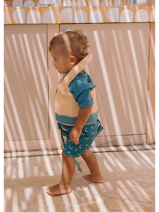 Tutete Kids Swimwear Swim Shorts Teal Whale