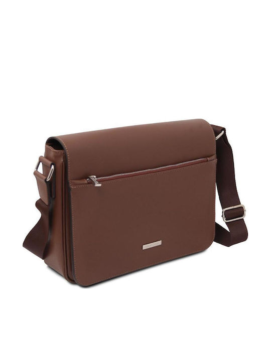 Leder Herren Tasche Schulter Crossbody Braun