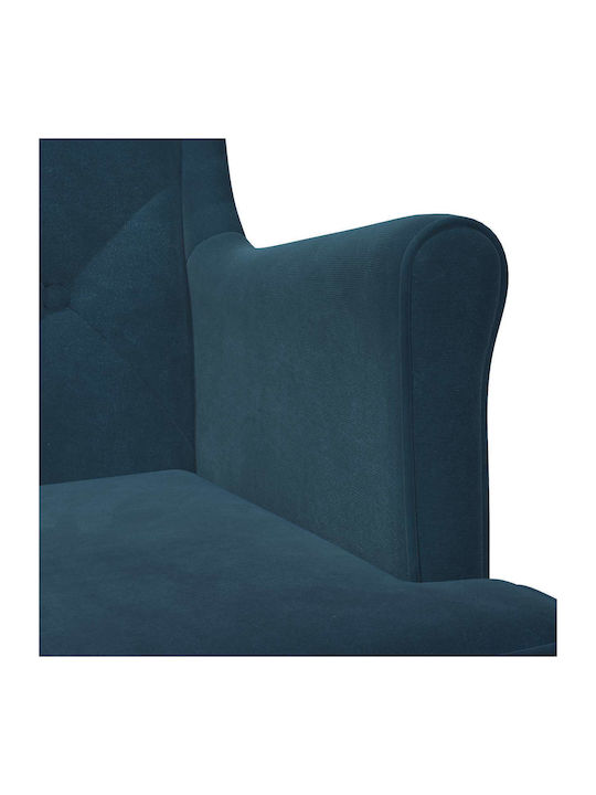 Sessel Aus Samt Blau 65x79x100cm