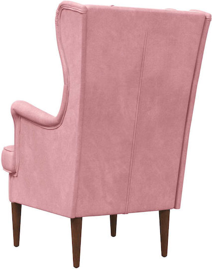 Velvet Pink Armchair 65x79x100cm