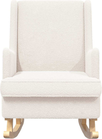 Rocking Armchair Cream 62x80x85cm