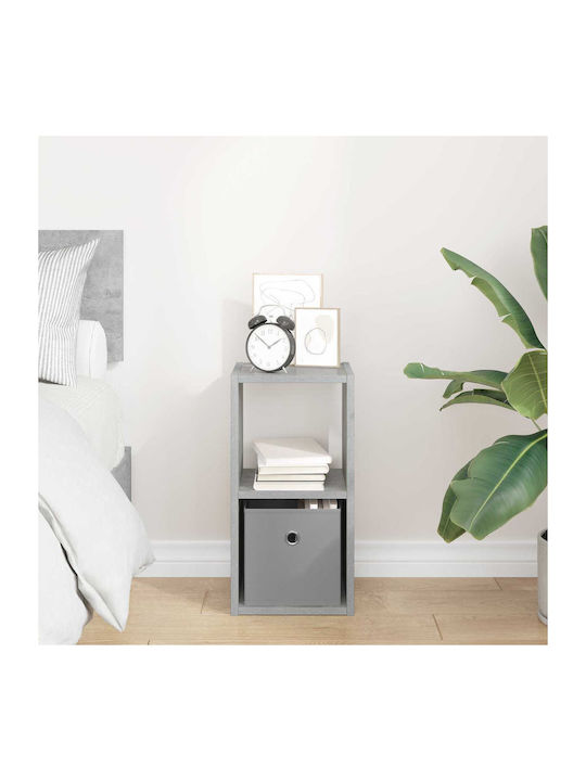 Nachttisch Holz Grau 25.5x22x49.5cm