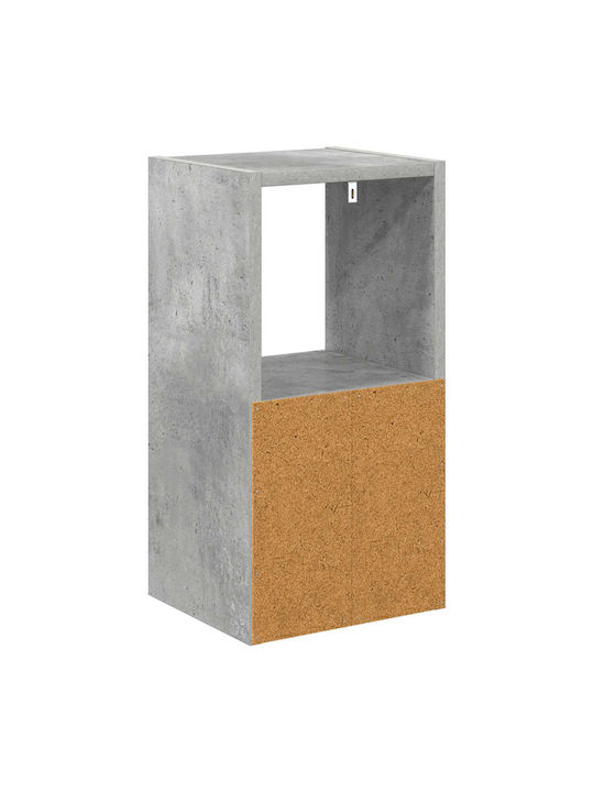 Nachttisch Holz Grau 25.5x22x49.5cm