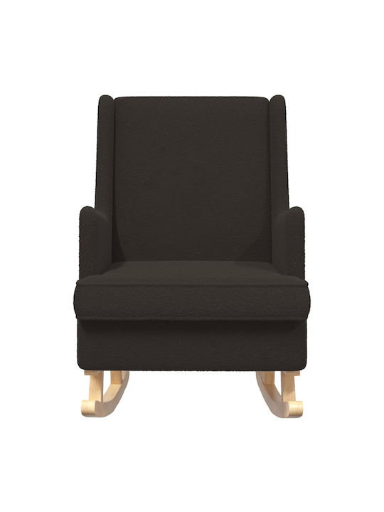 Rocking Armchair Black 62x80x85cm