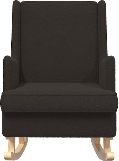 Rocking Armchair Black 62x80x85cm