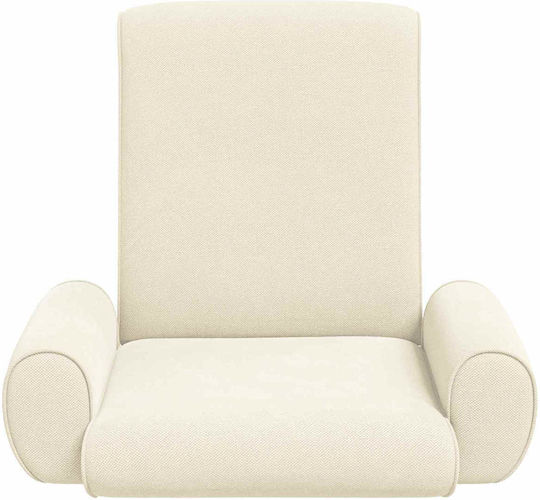 Sessel Aus Samt Crem 68x51x56cm