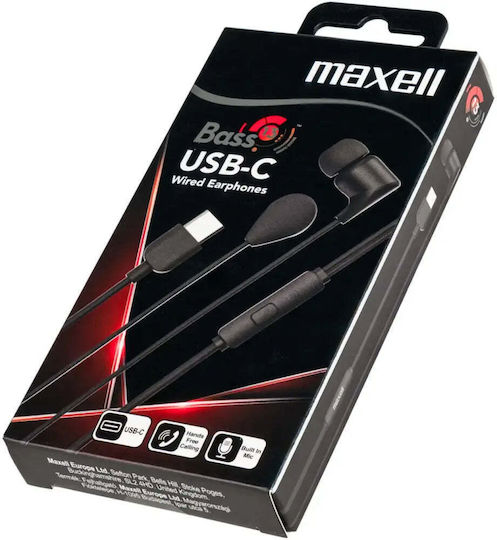Maxell Слушалки Handsfree Слушалки с USB-C Щепсел